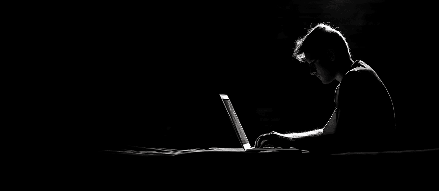 Man Working on Laptop